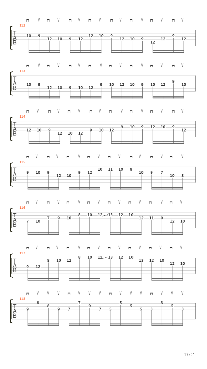 Moto Perpetuo吉他谱