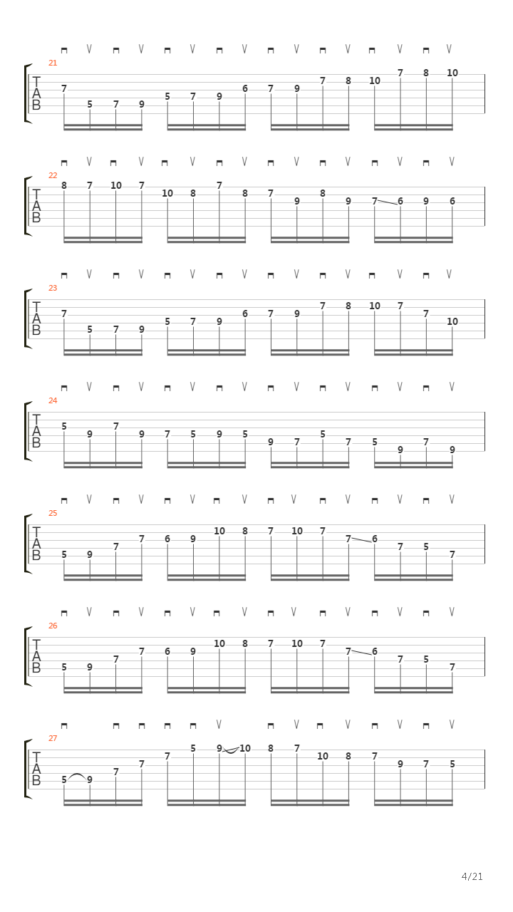 Moto Perpetuo吉他谱