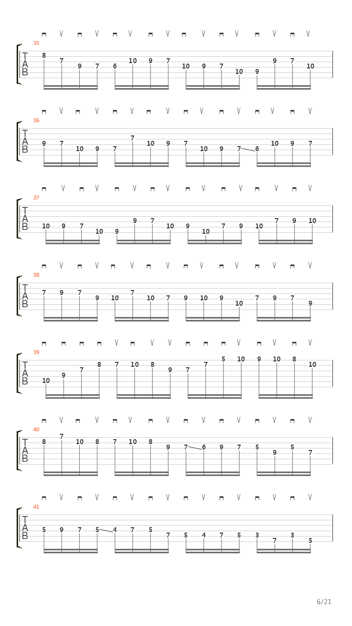 Moto Perpetuo吉他谱