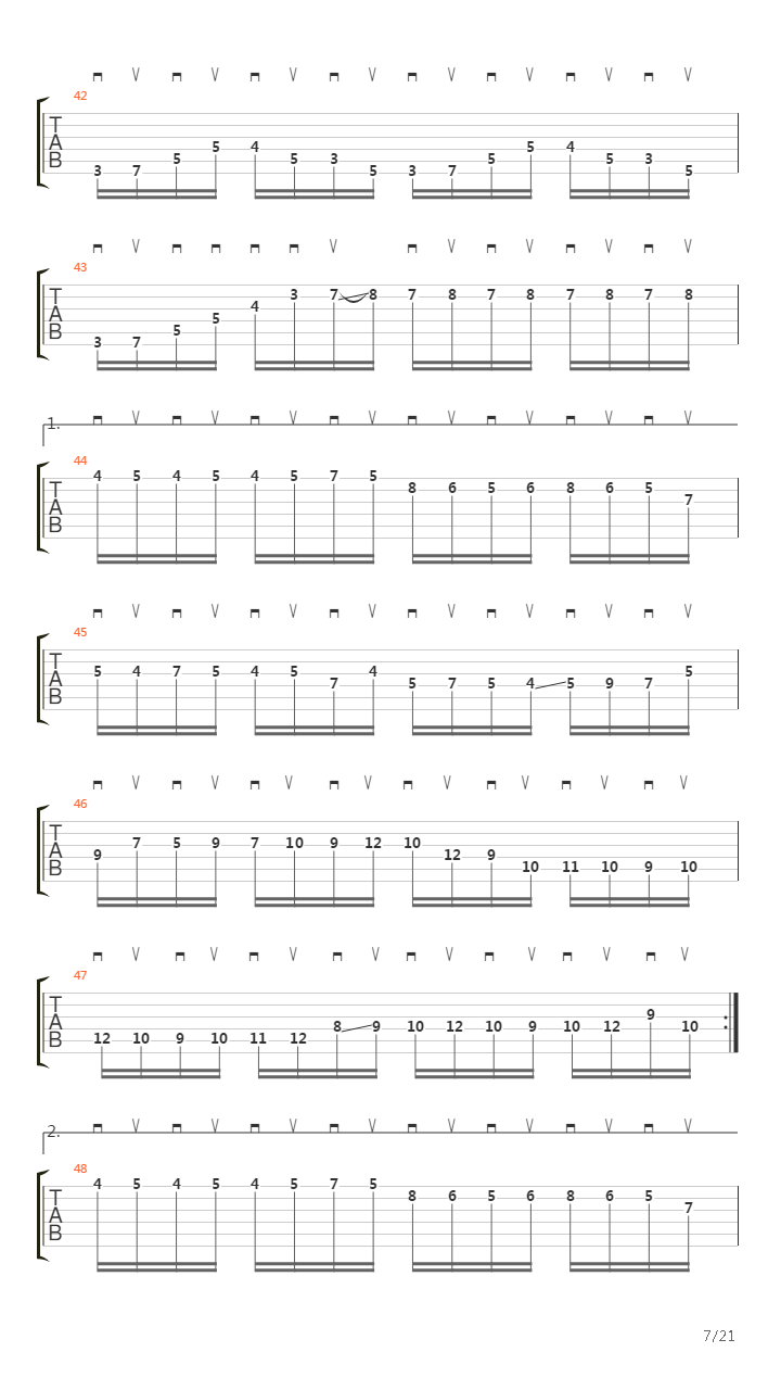 Moto Perpetuo吉他谱