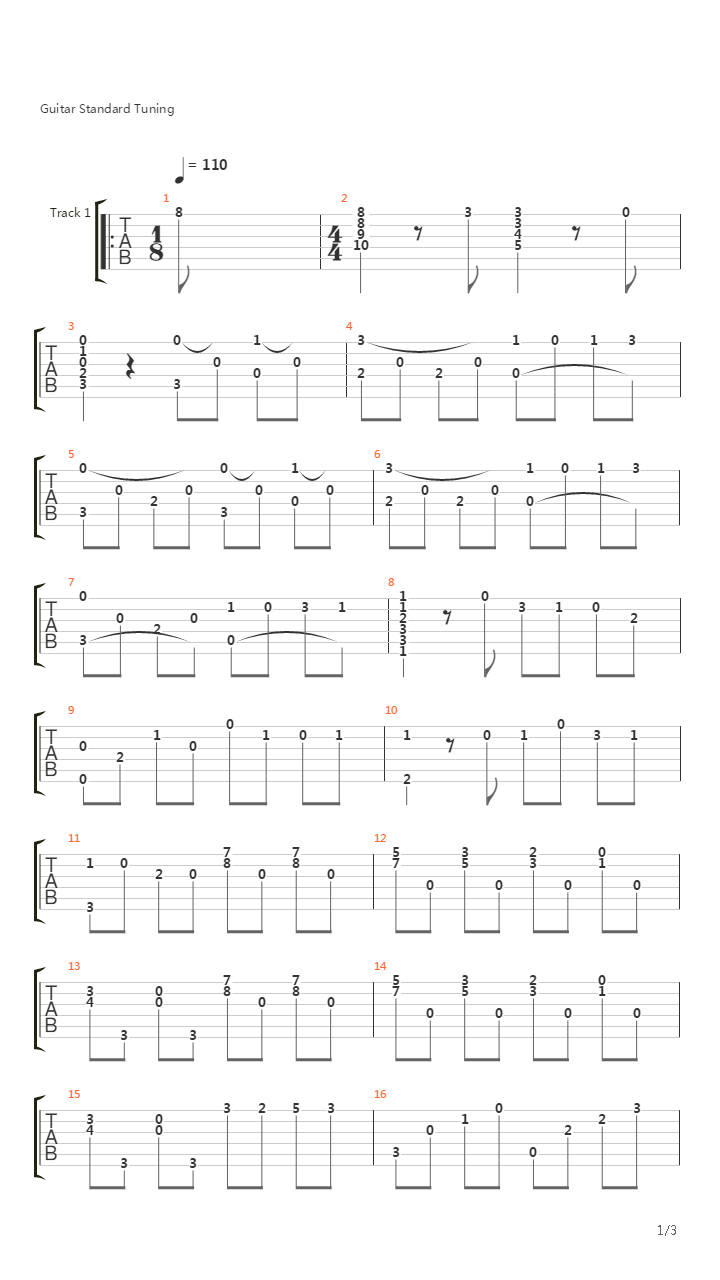 Sonatina(小奏鸣曲)吉他谱