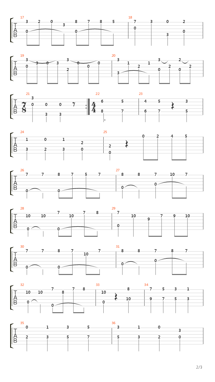 Sonatina(小奏鸣曲)吉他谱