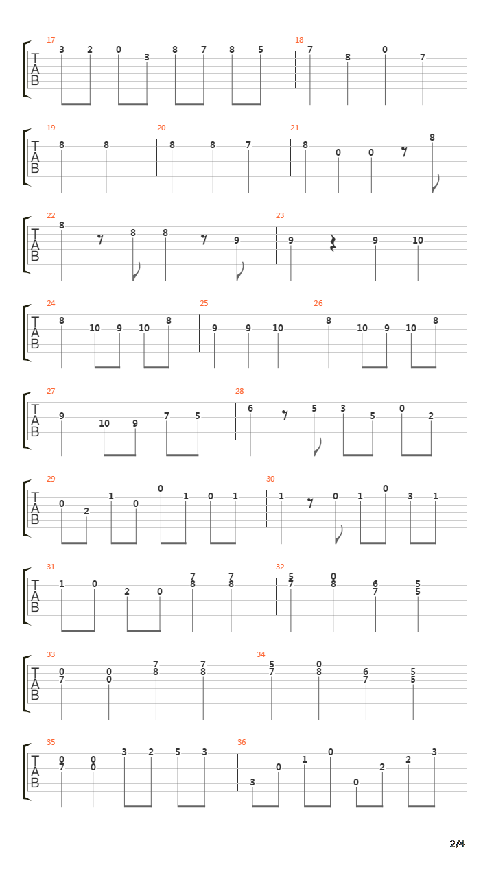 Sonatina(小奏鸣曲)吉他谱