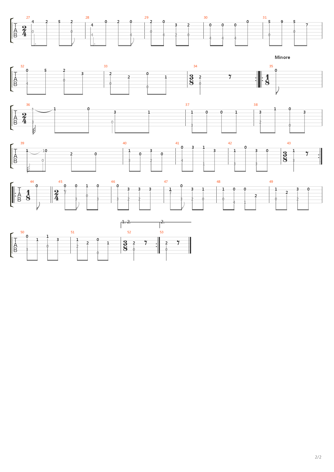 Sonata No 01 In A Ms 84(奏鸣曲)吉他谱