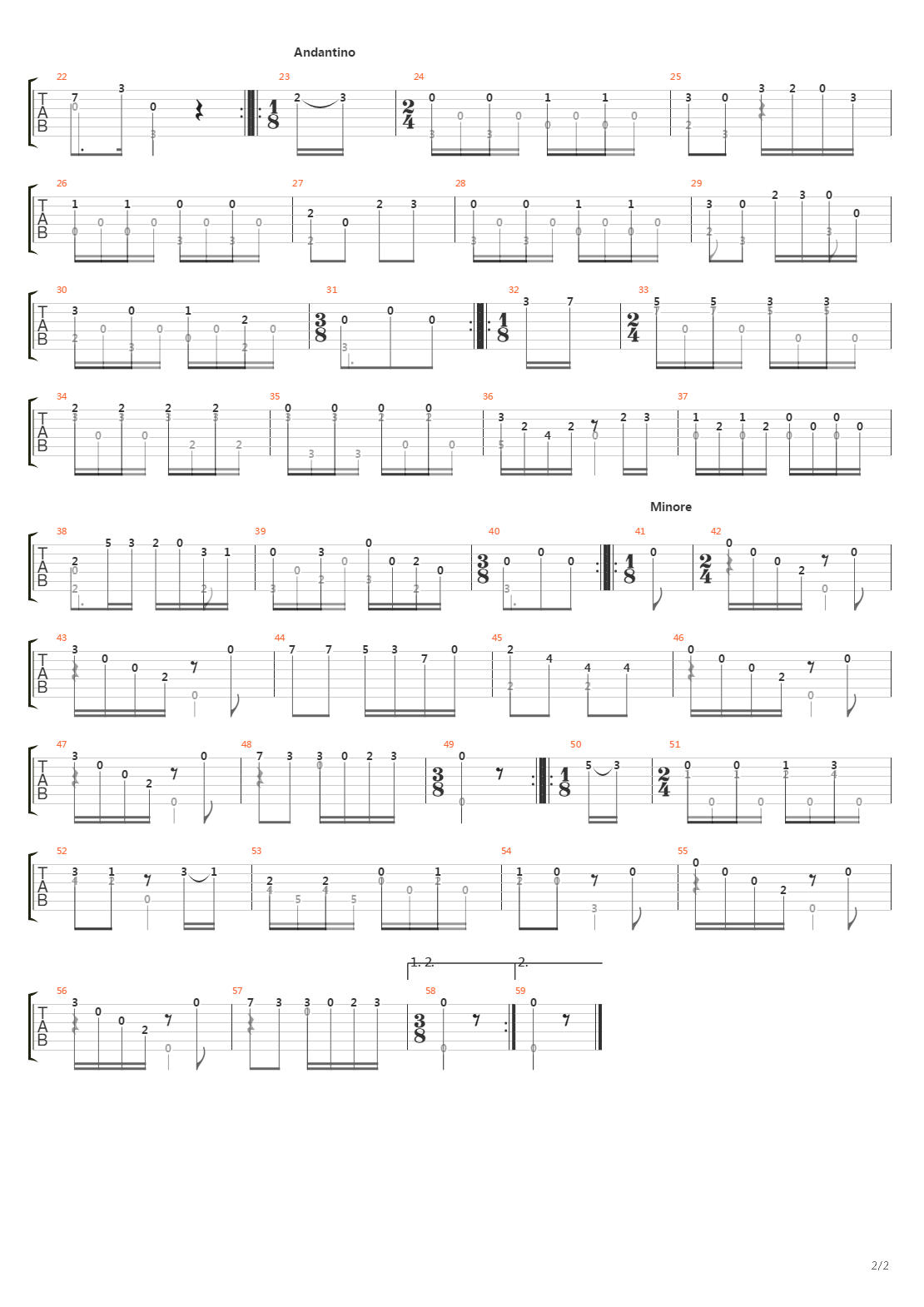 Sonata No 05 In G Ms 84(奏鸣曲)吉他谱