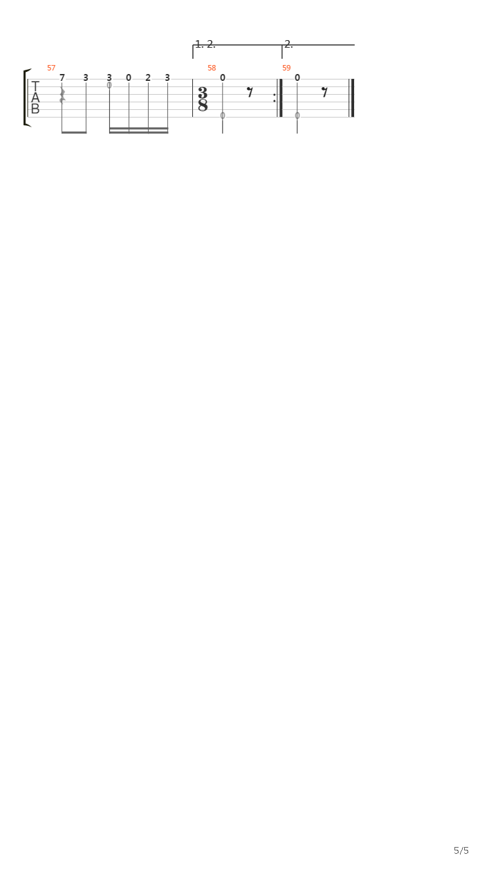 Sonata No 05 In G Ms 84(奏鸣曲)吉他谱