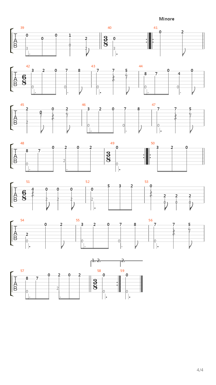 Sonata No 08 In G Ms 84(奏鸣曲)吉他谱