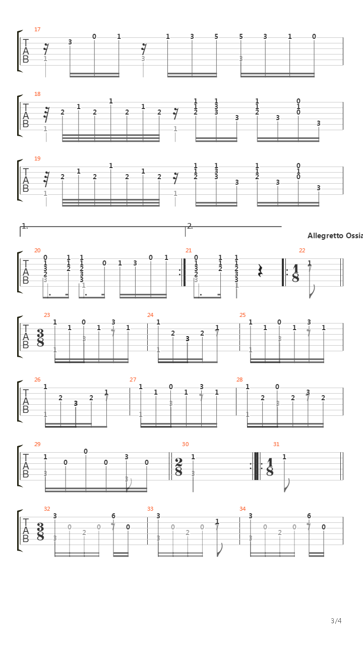 Sonata No 14 In F Ms 84(奏鸣曲)吉他谱