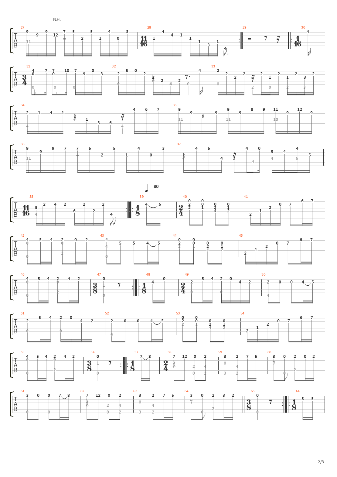 Sonata No 16 In E Ms 84(奏鸣曲)吉他谱