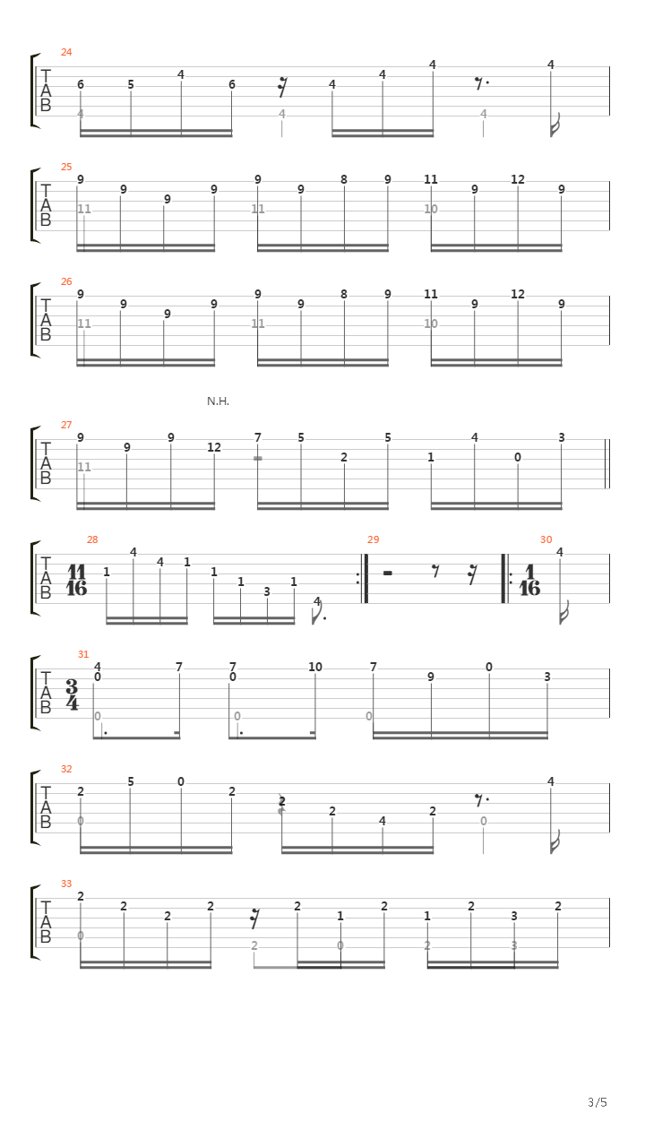 Sonata No 16 In E Ms 84(奏鸣曲)吉他谱