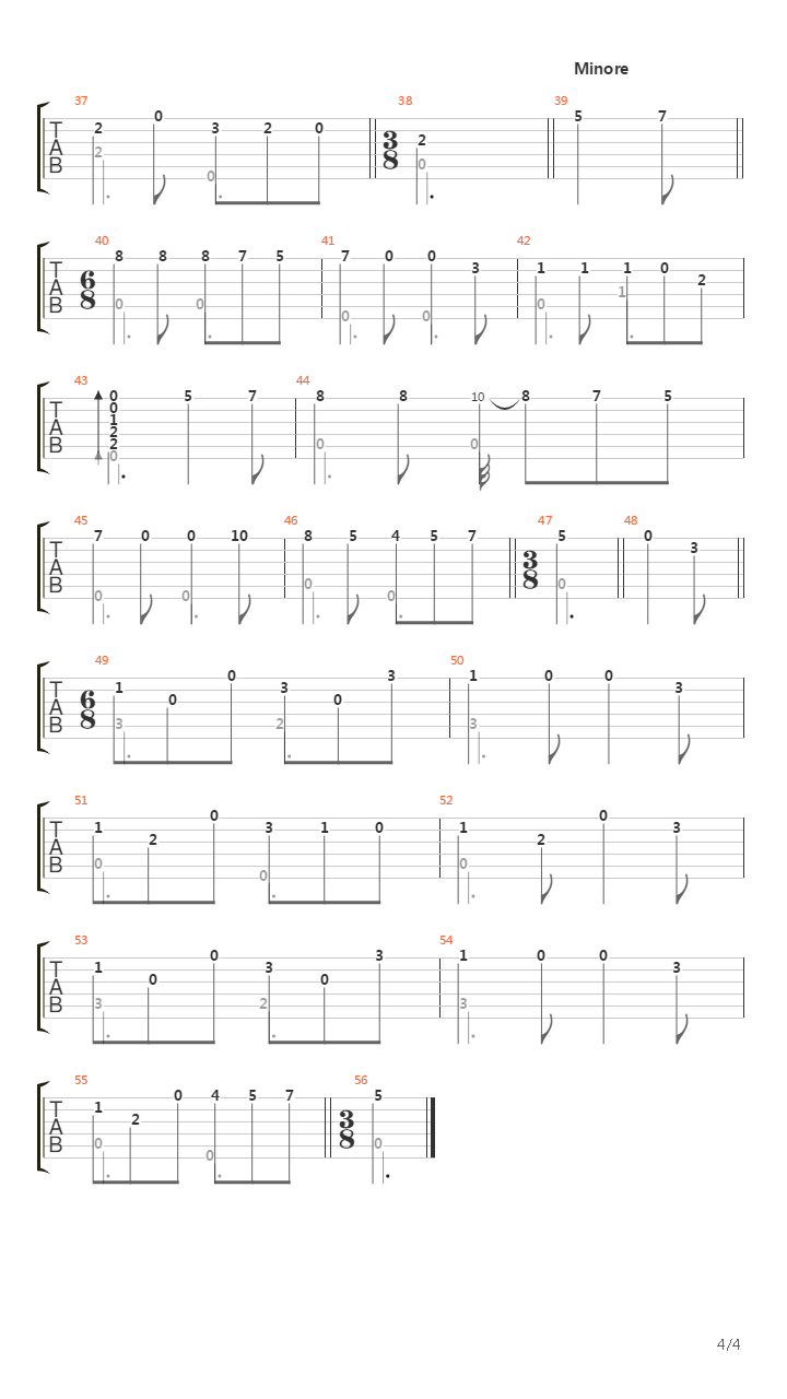 Sonata No 17 In A Ms 84(奏鸣曲)吉他谱