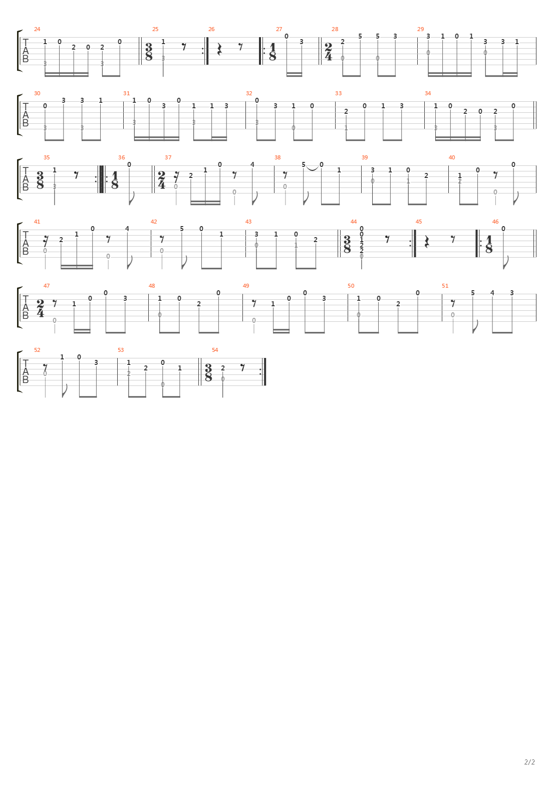 Sonata No 19 In C Ms 84(奏鸣曲)吉他谱