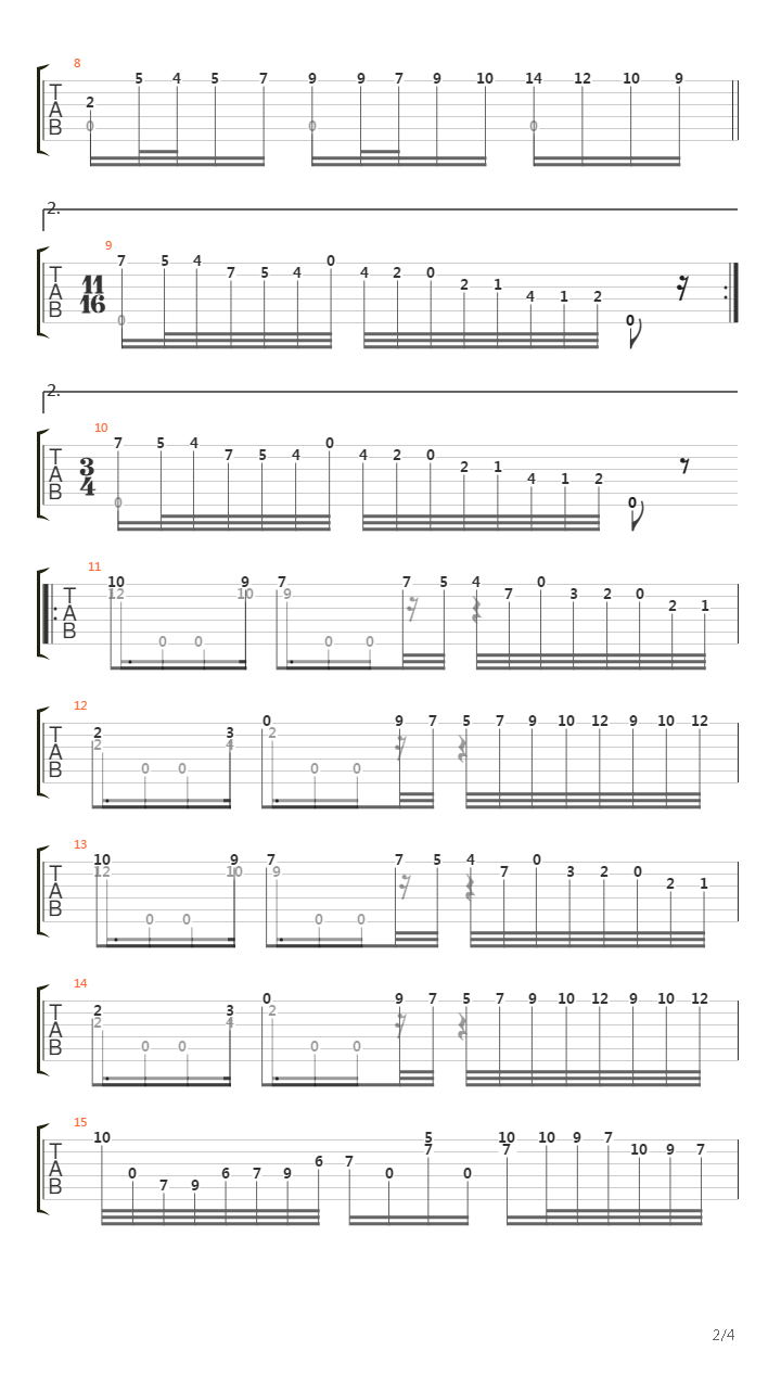 Sonata No 21 In A Ms 84(奏鸣曲)吉他谱