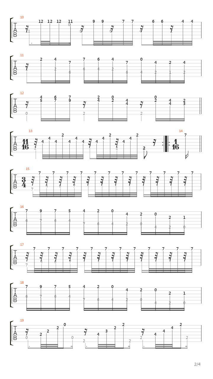 Sonata No 25 In E Ms 84(奏鸣曲)吉他谱