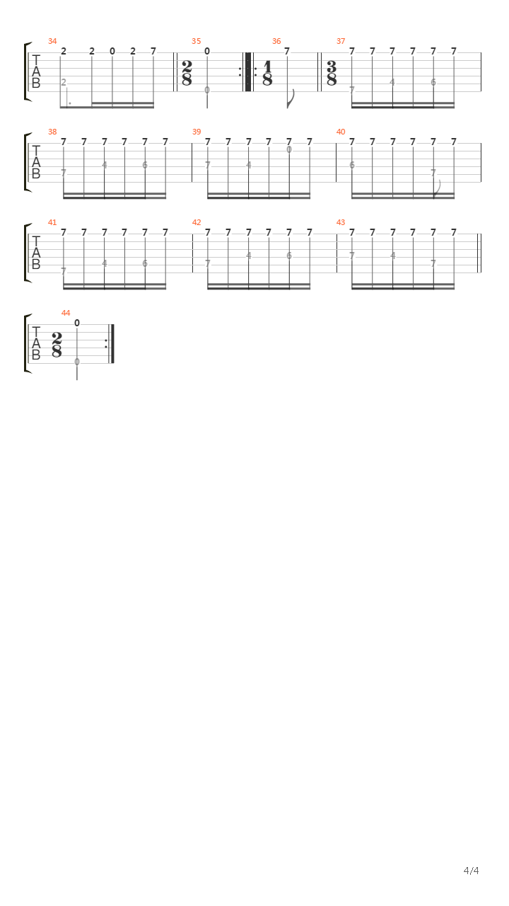 Sonata No 25 In E Ms 84(奏鸣曲)吉他谱