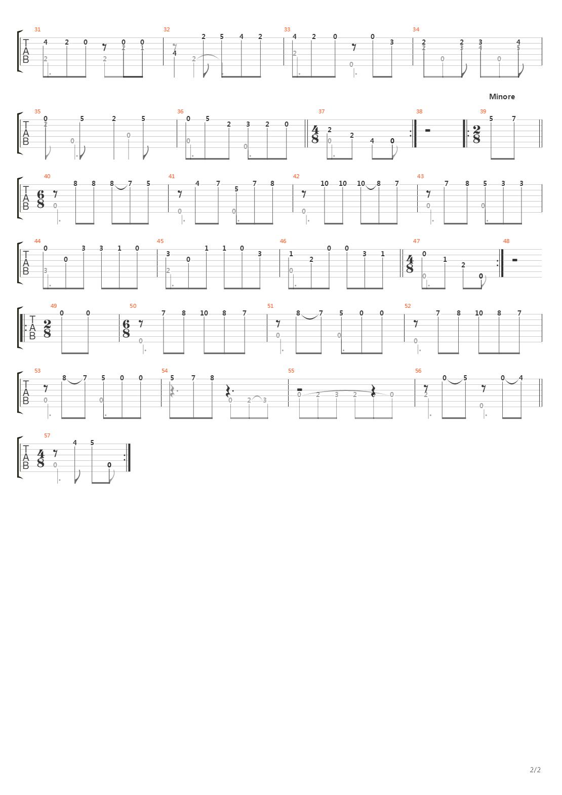 Sonata No 26 In A Ms 84(奏鸣曲)吉他谱