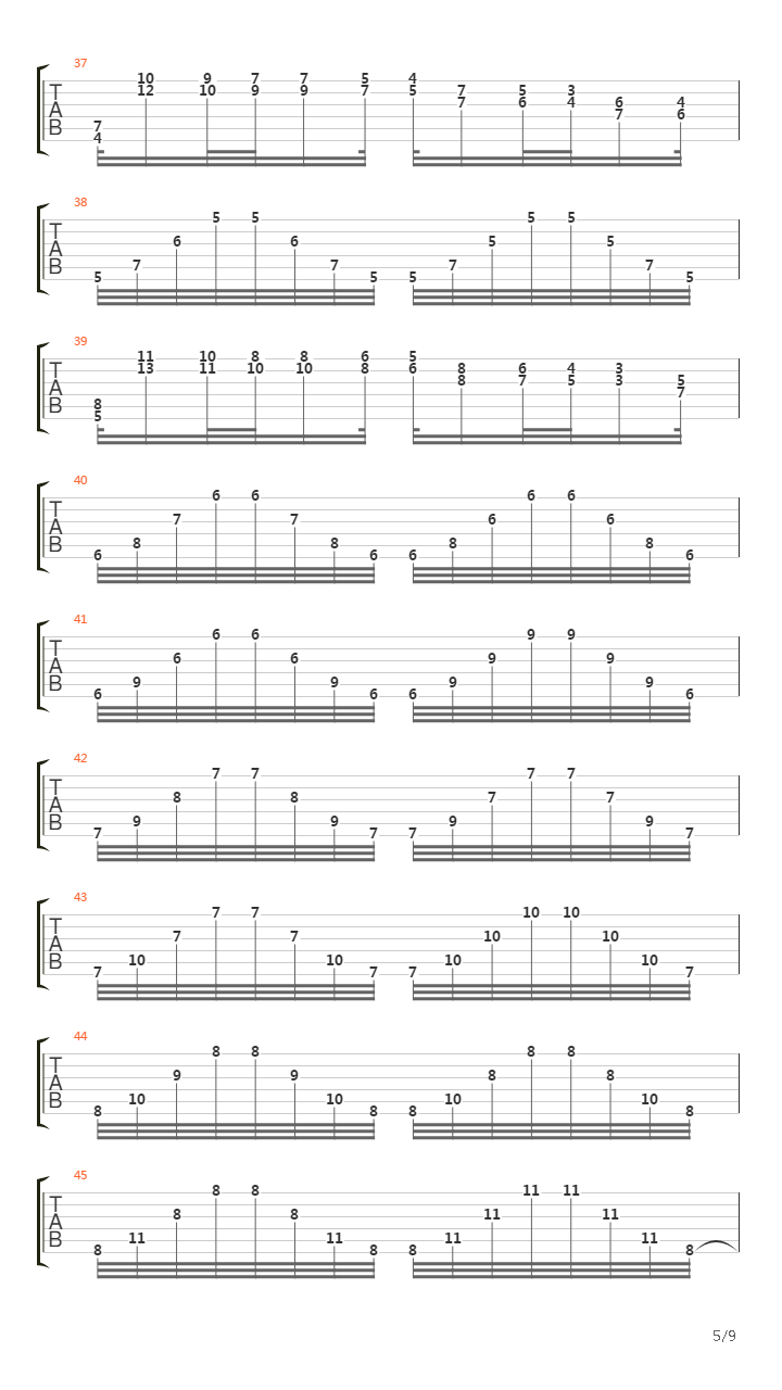 二十四首随想曲 No 1吉他谱