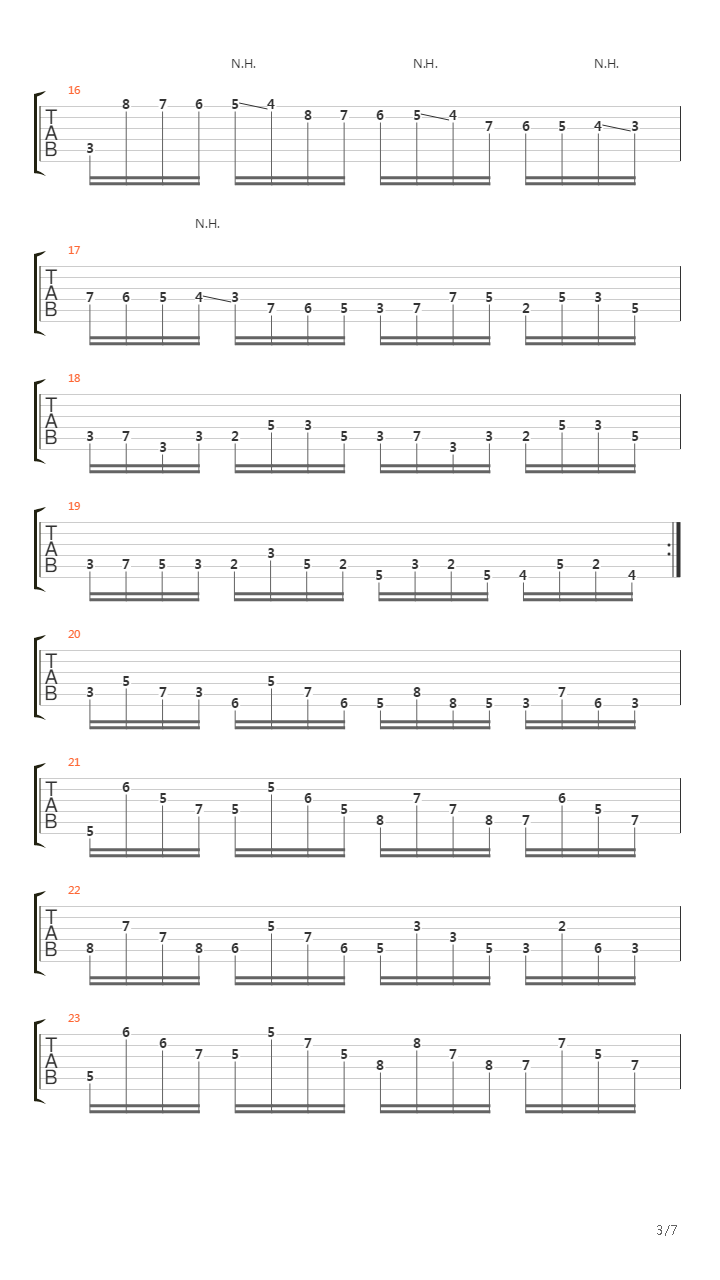 二十四首随想曲 No 5吉他谱