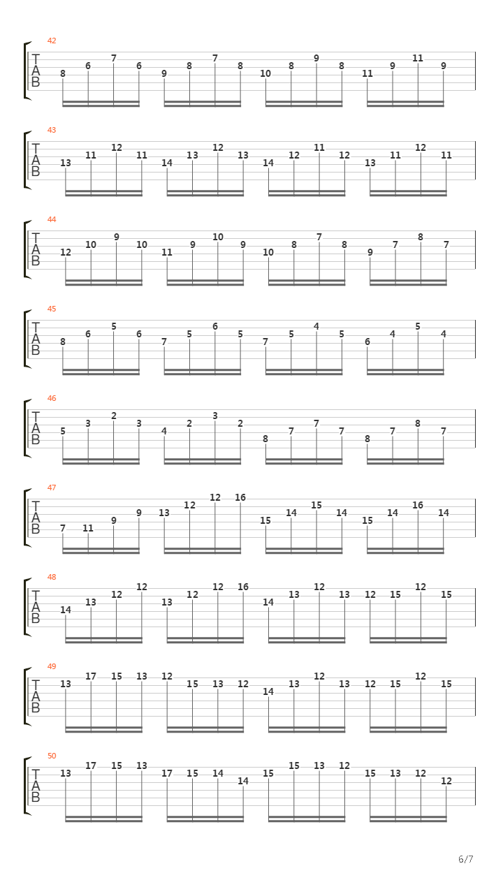 二十四首随想曲 No 5吉他谱