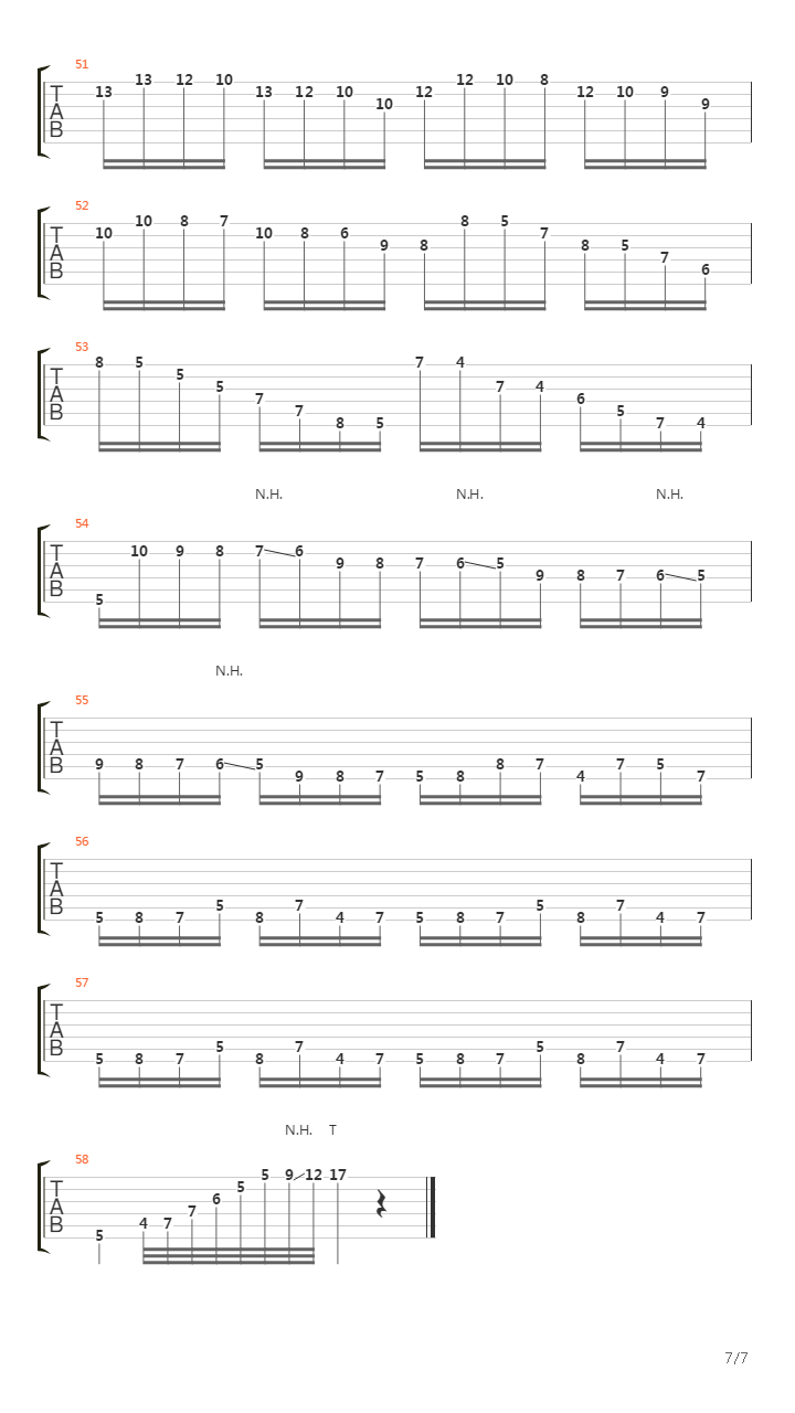 二十四首随想曲 No 5吉他谱