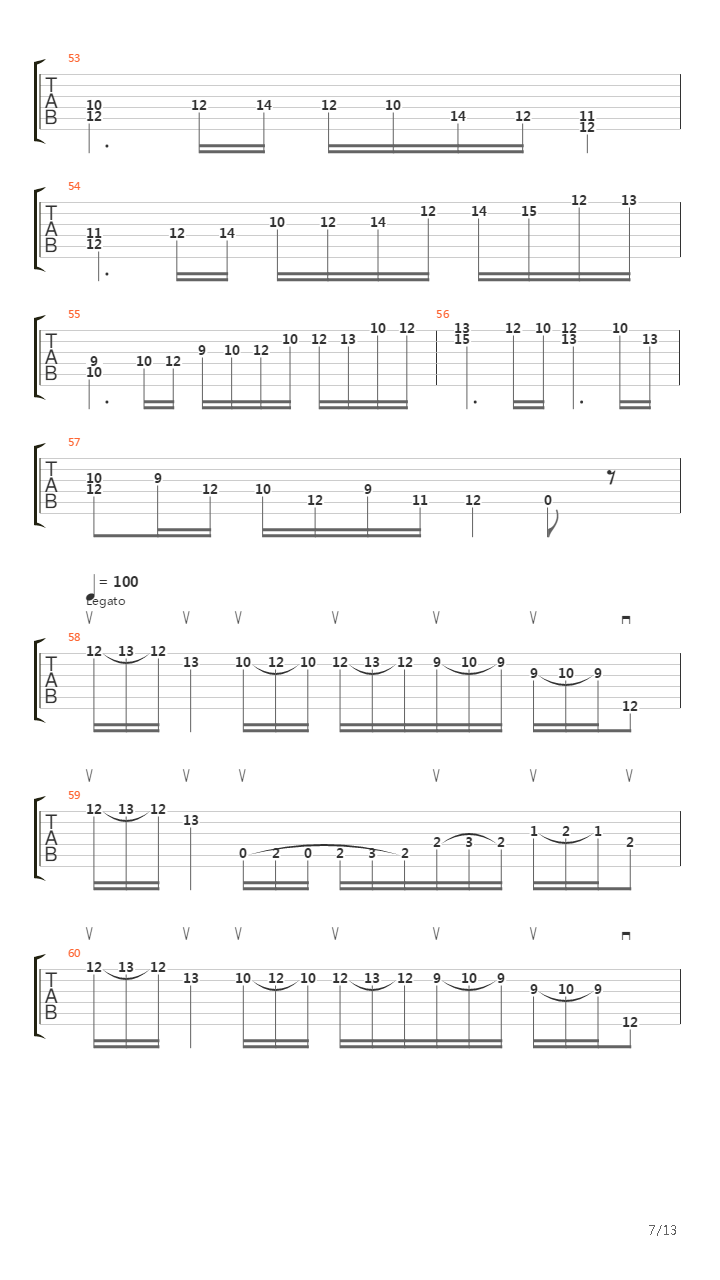 二十四首随想曲 No 5吉他谱