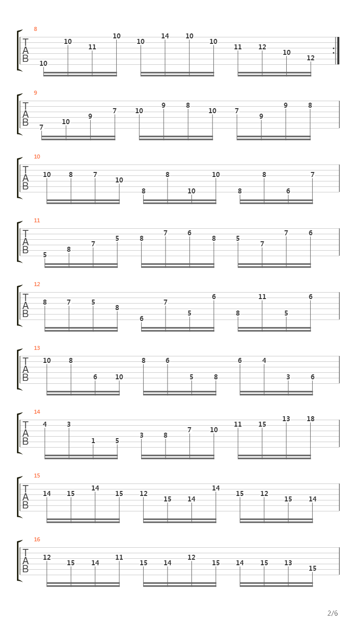 二十四首随想曲 No 16 Presto In Sol Minore吉他谱