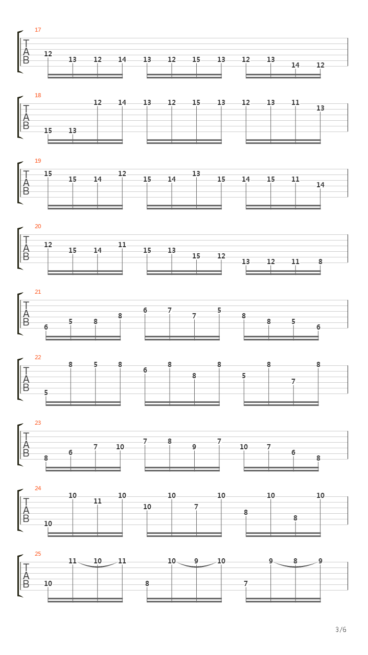 二十四首随想曲 No 16 Presto In Sol Minore吉他谱