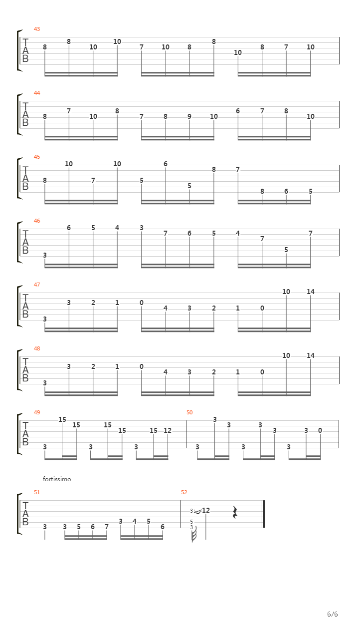 二十四首随想曲 No 16 Presto In Sol Minore吉他谱