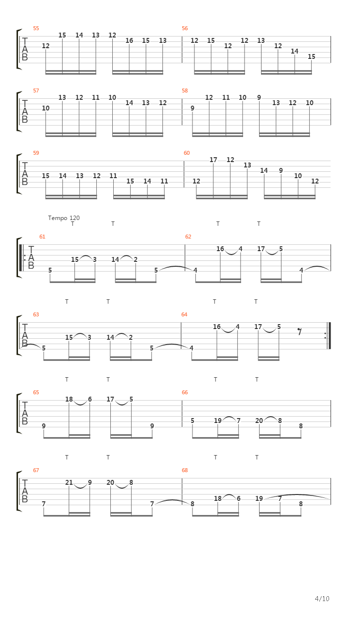 二十四首随想曲 No 16吉他谱