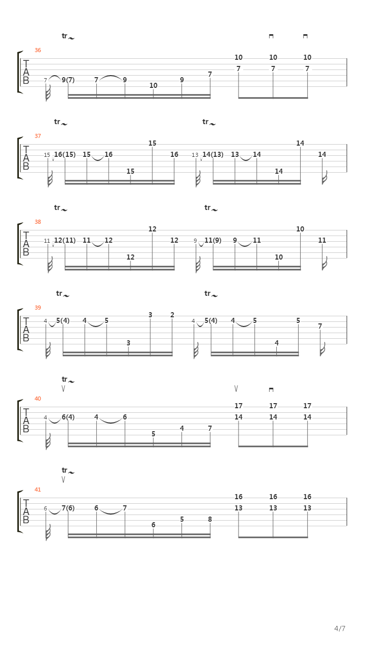 二十四首随想曲 No 20 - Alegretto In Re Maggiore吉他谱