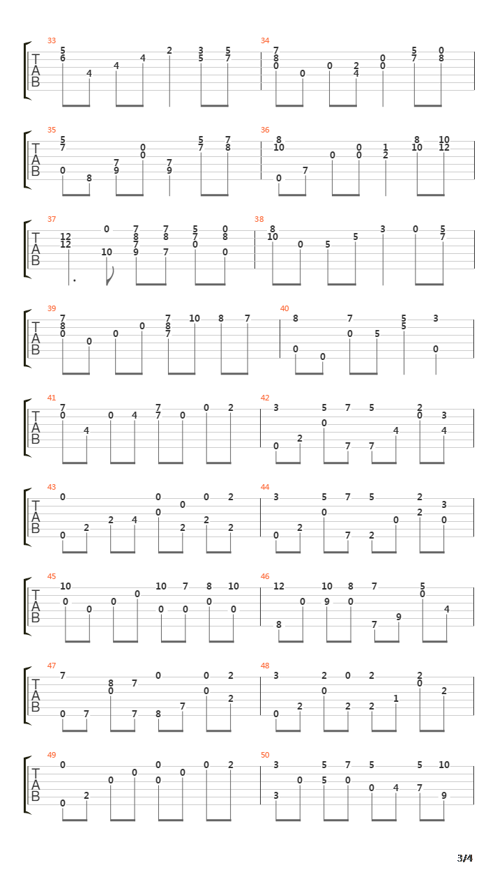 Childhood Memory(童年记忆)吉他谱