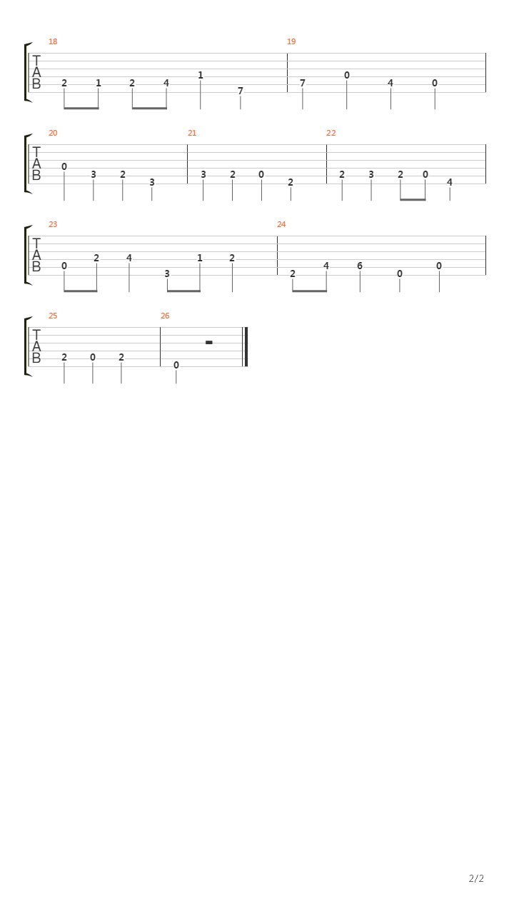 Bourree吉他谱