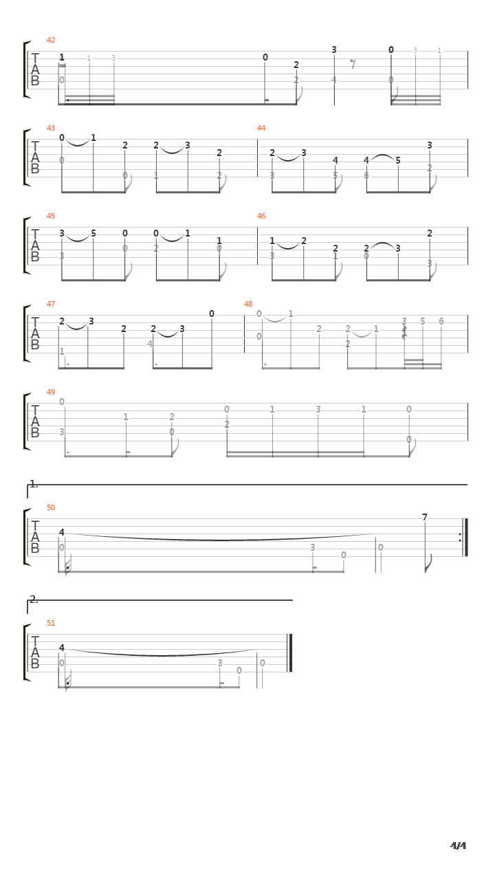 Bwv 997 Gigue In A Minor吉他谱