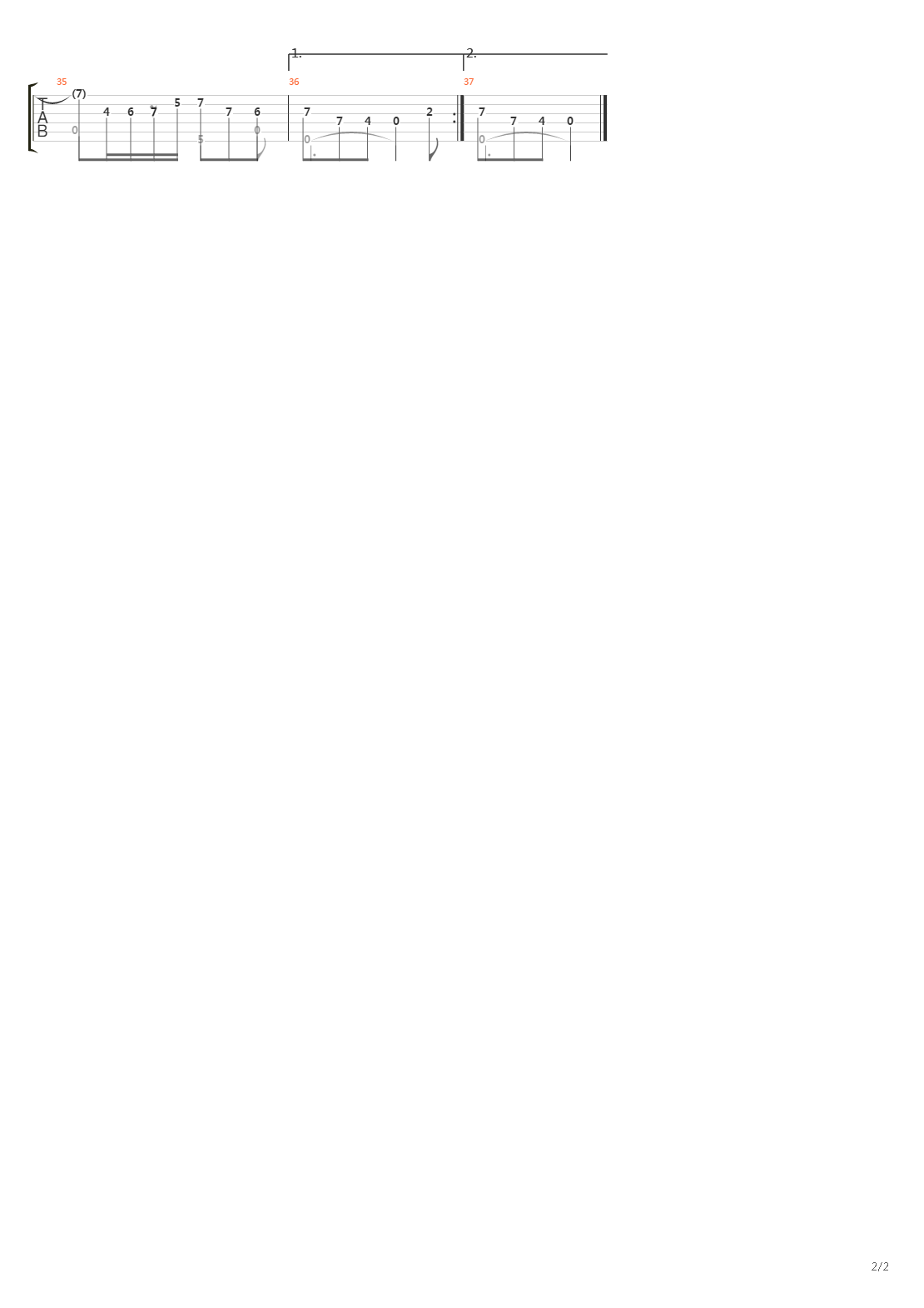 Bwv 1007 Gigue吉他谱