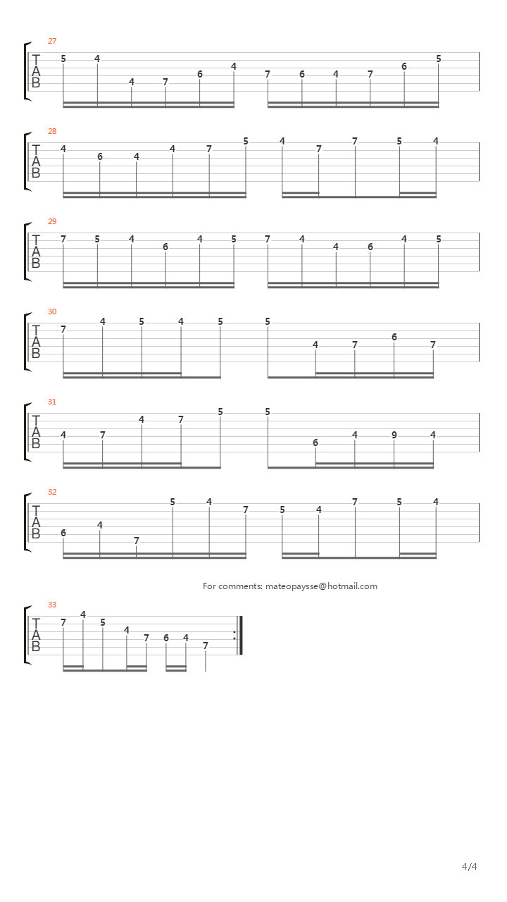 Gigue From Sonata N 3 For Violin吉他谱