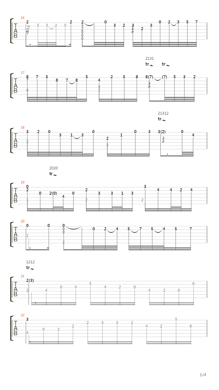 Bwv 825 Sarabande吉他谱