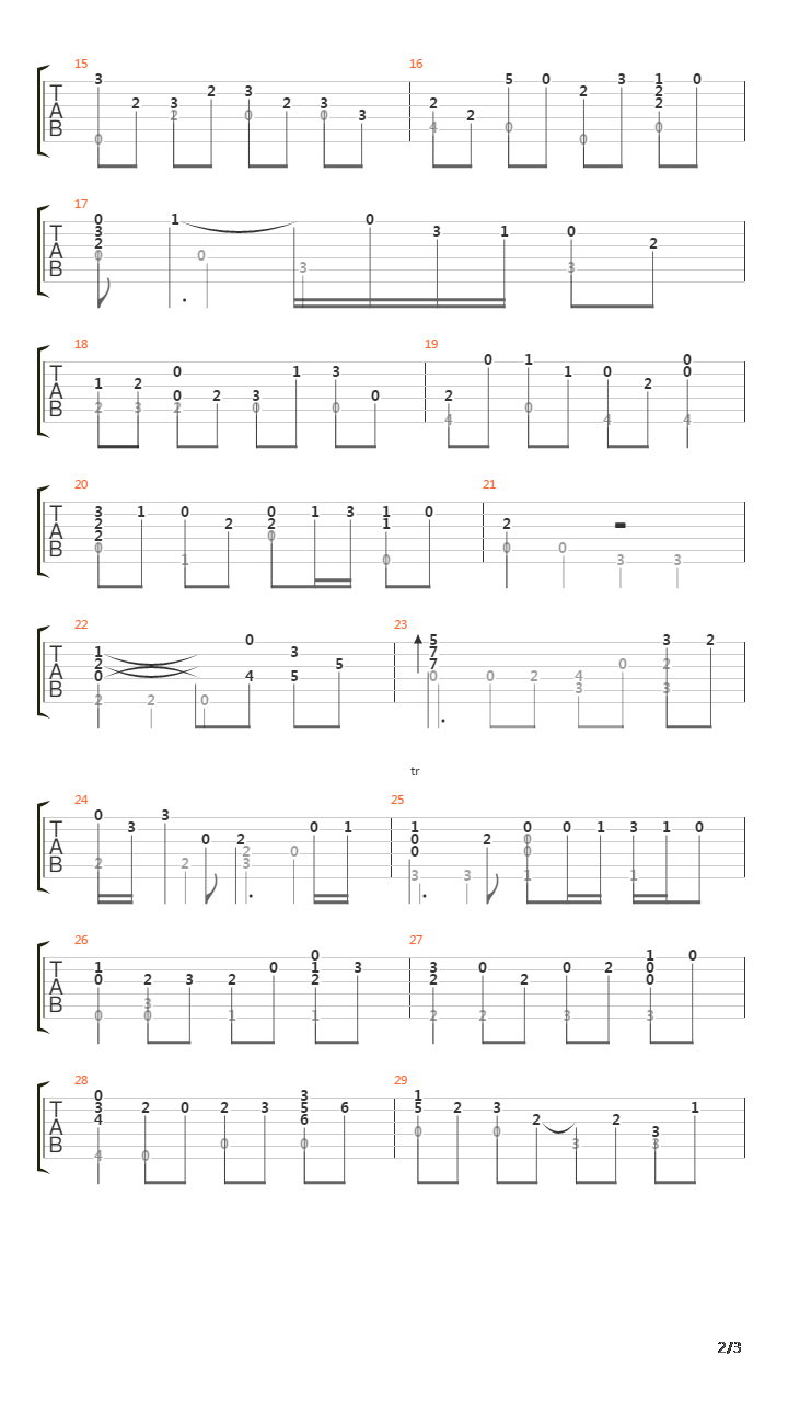 Air On A G String吉他谱
