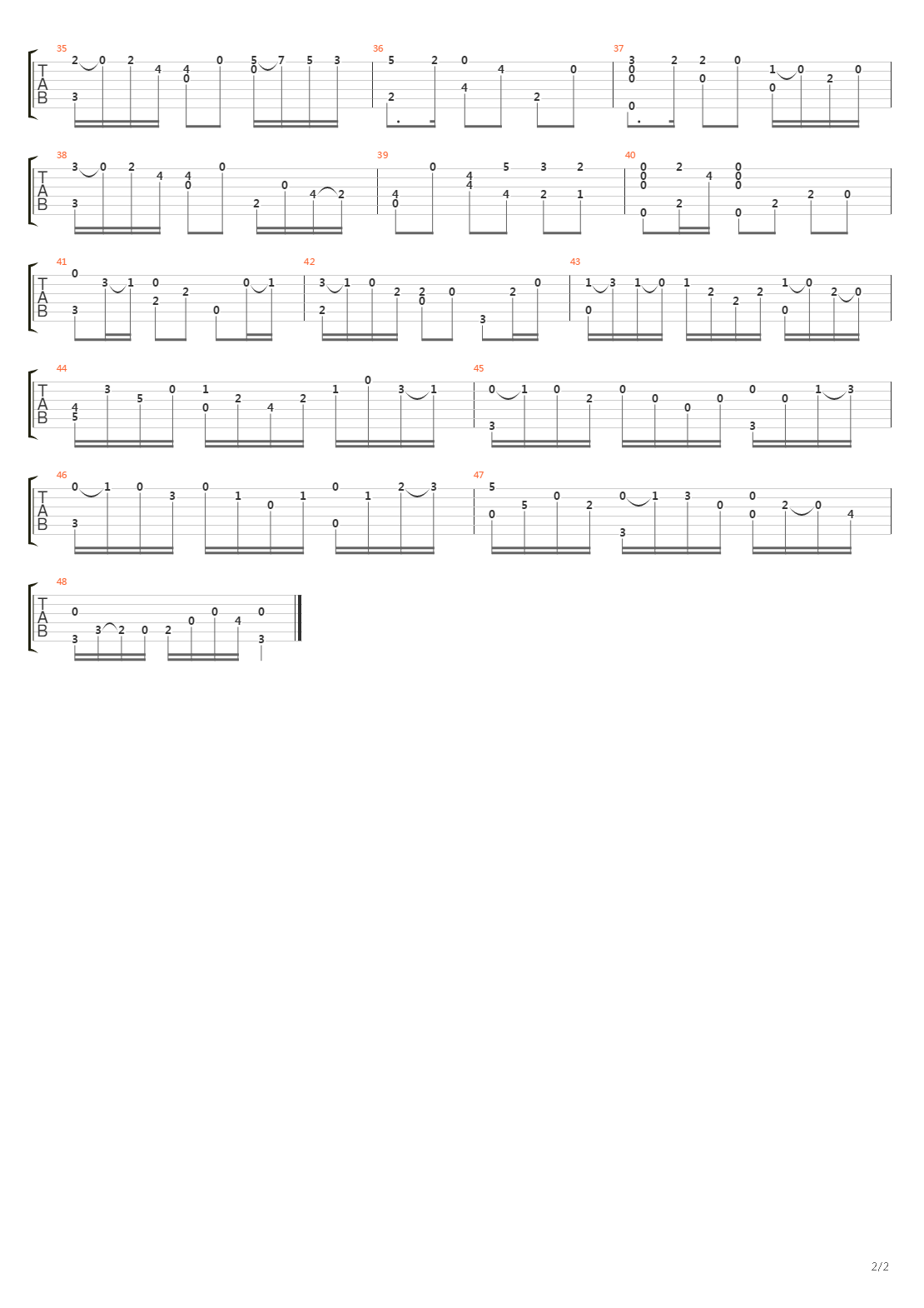 Aria吉他谱