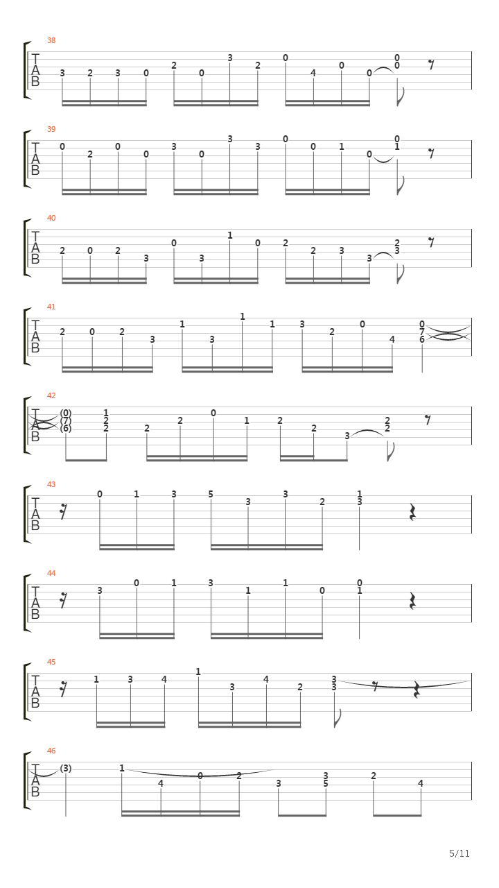 Bwv 538 Toccata吉他谱