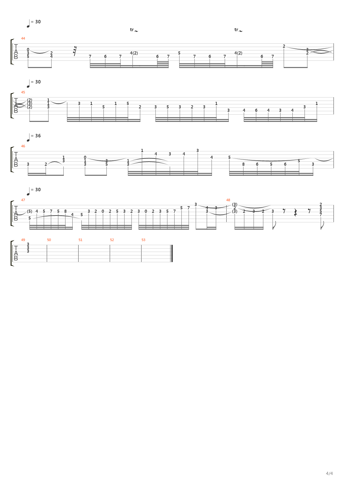 Bwv 542 Fantasy In G Minor吉他谱