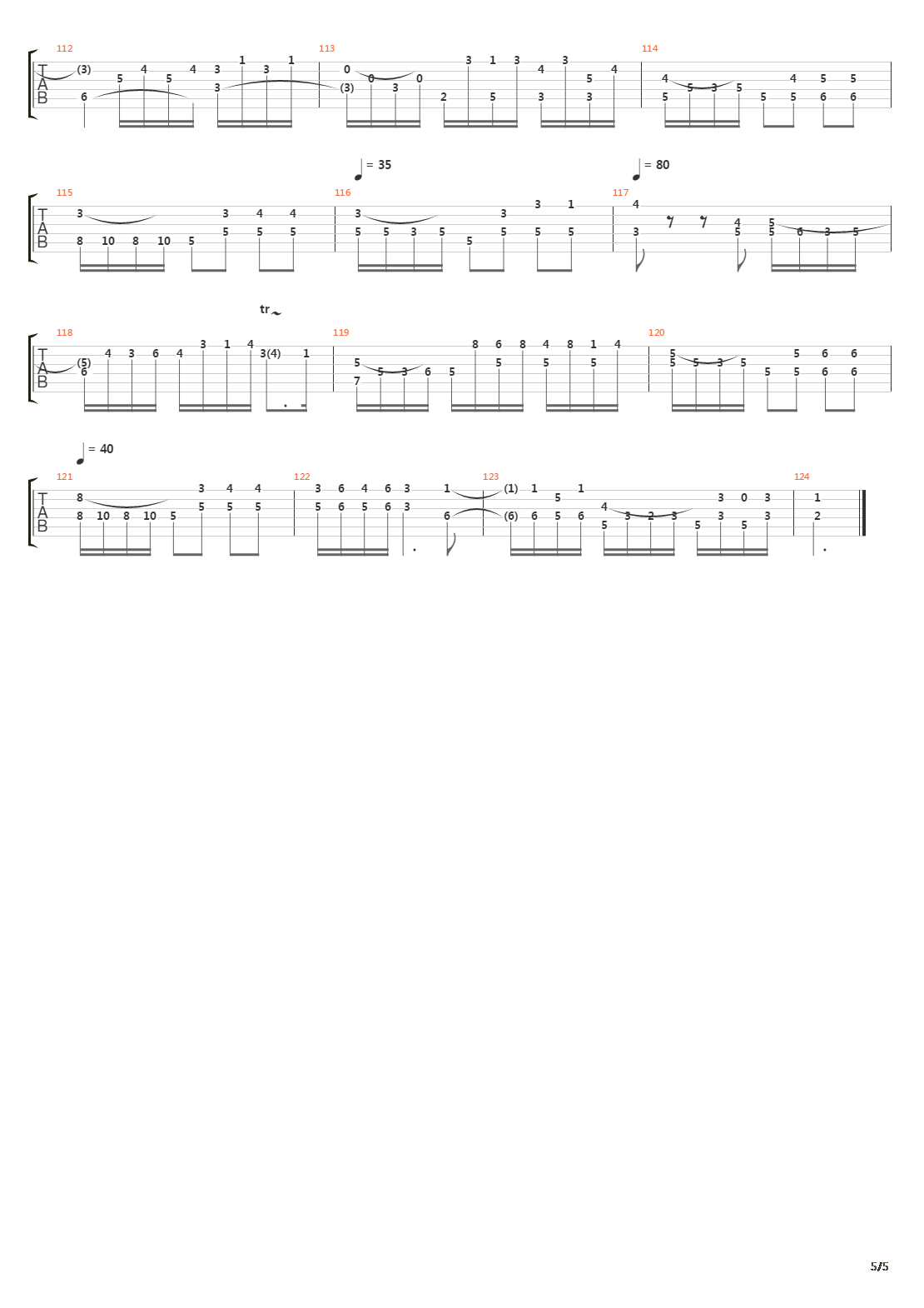 Bwv 582 Passacaglia Fugue吉他谱