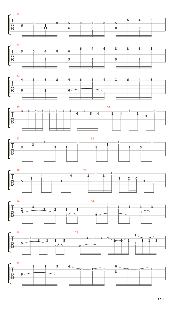 Bwv 582 Passacaglia Fugue吉他谱