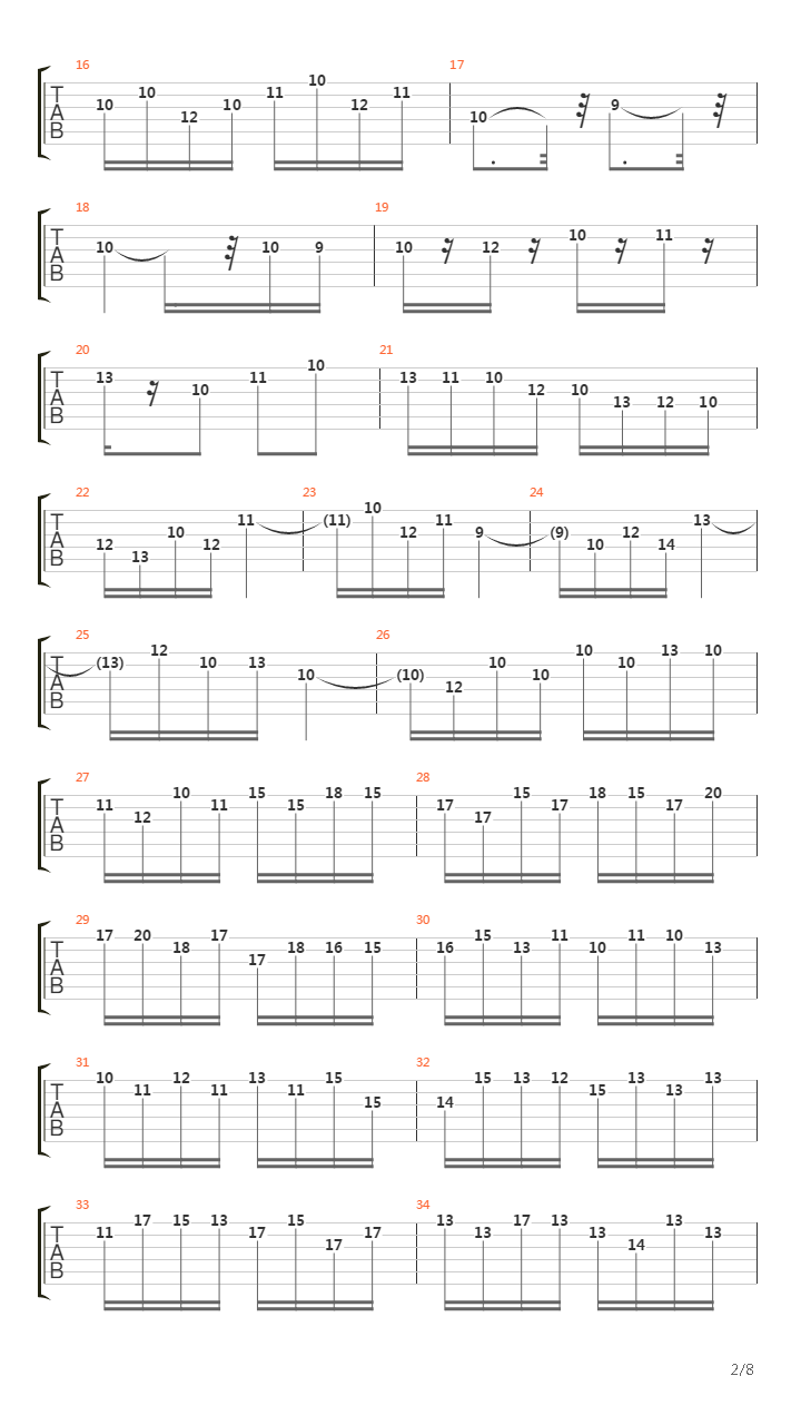 Bwv 803 - Duetto Ii In F Major吉他谱