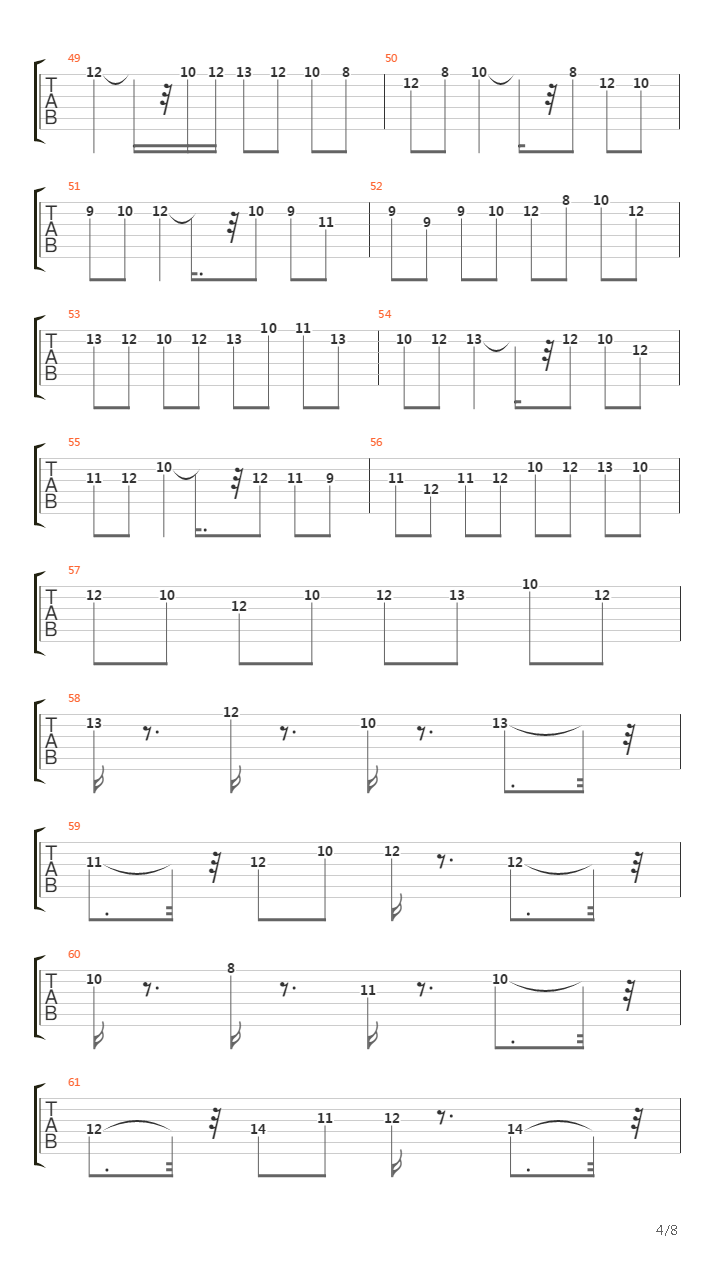 Bwv 805 - Duetto Iv In A Minor吉他谱