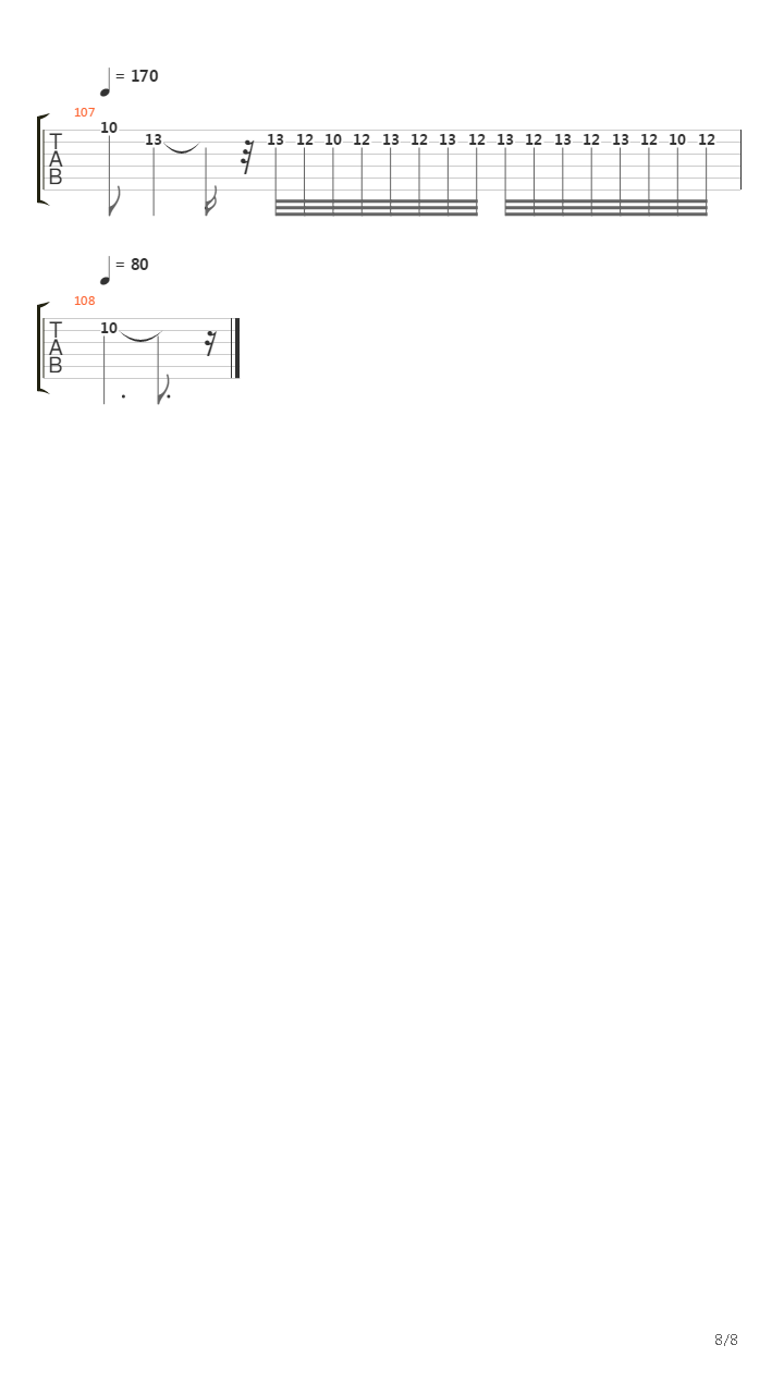 Bwv 805 - Duetto Iv In A Minor吉他谱
