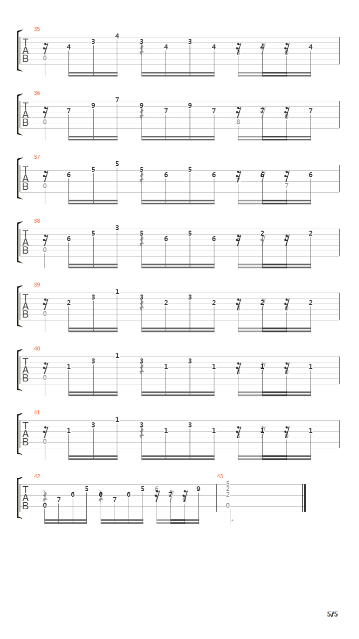 Bwv 999 Prelude In D Minor吉他谱