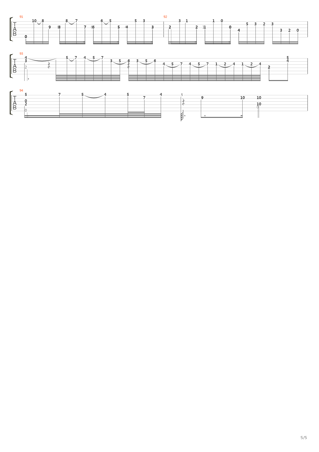 Bwv 1001 Fugue吉他谱