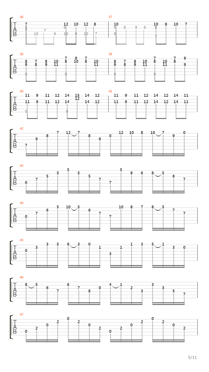 Bwv 1001 Fugue吉他谱