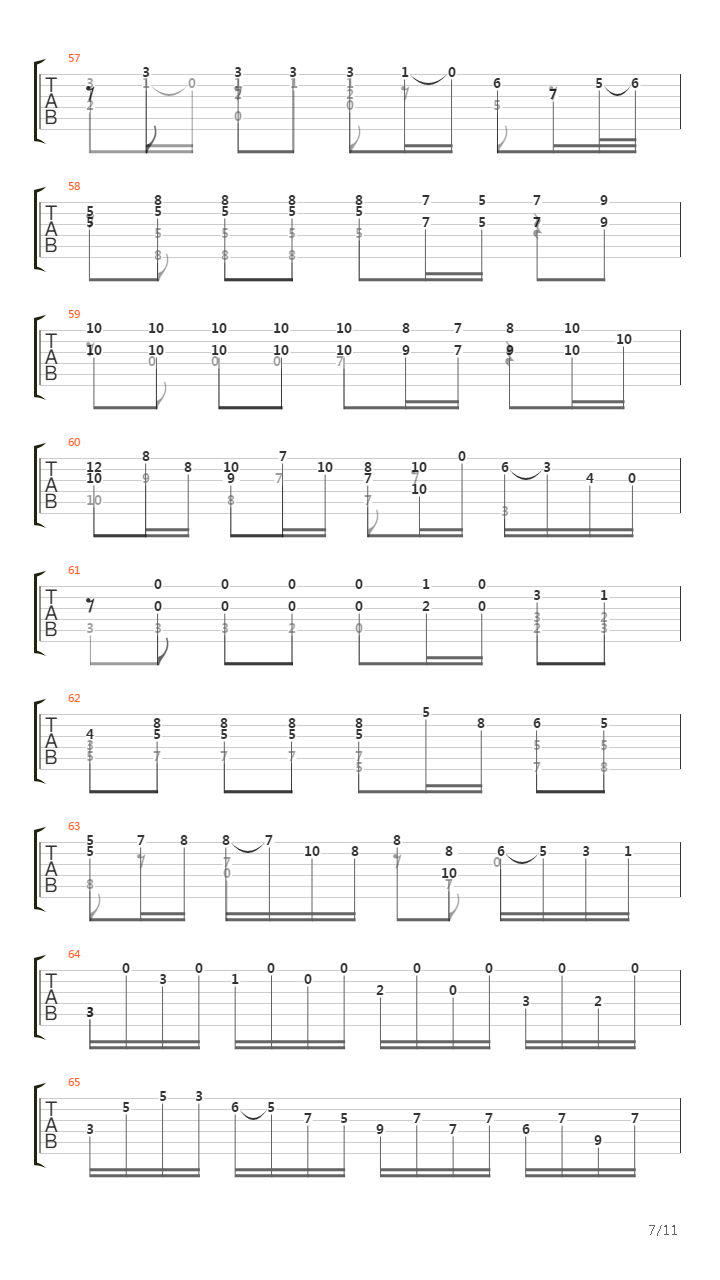 Bwv 1001 Fugue吉他谱