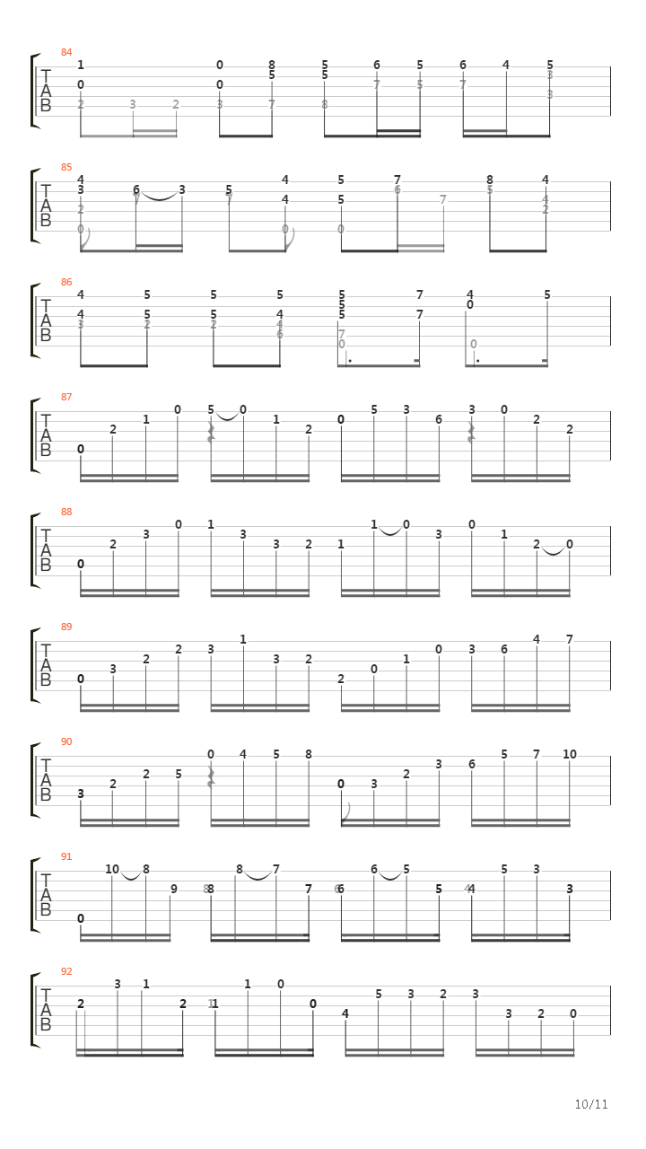 Bwv 1001 Fugue吉他谱